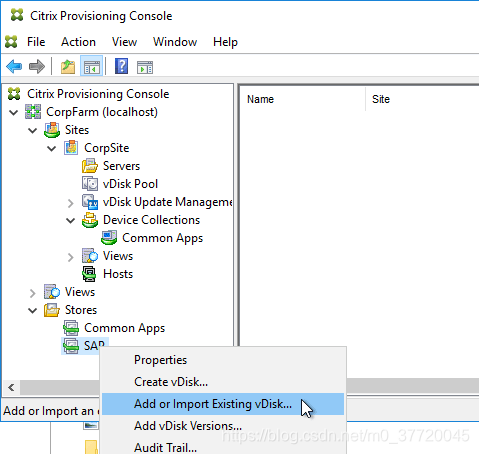 AddImportExistingVdisk